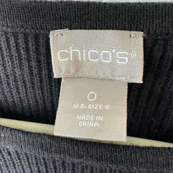 Pretty Black Chicos Lace Trimmed Sweater - Picture 6 of 7